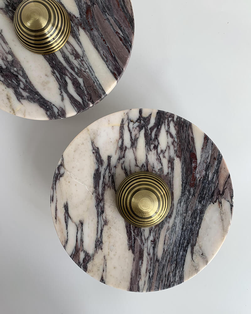 Moktan Sabai Calacatta Marble Wall Lamp LED 5W Warm Light Vintage Sconce 23cm Gold