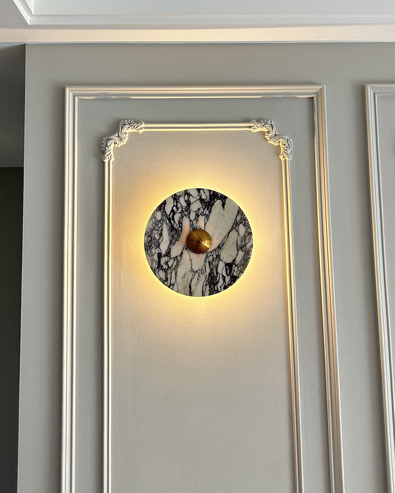 Moktan Sabai Calacatta Marble Wall Lamp LED 5W Warm Light Vintage Sconce 23cm