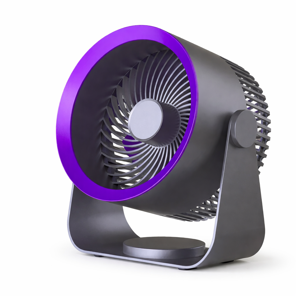 Moktan Sabai Portable Fan | Battery Operated Personal Fan with 4000mAh Rechargeable Battery | Lightweight Design for Indoor and Outdoor Cooling 4000mAh Grey