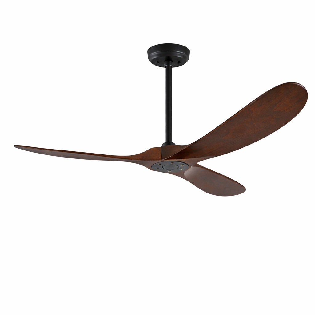 Moktan Sabai 60 Inch Solid Wood Ceiling Fan 3-Blade DC Motor Remote
