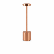 Moktan Sabai Cordless LED Table Lamp Dimmable Touch Night Light for Bar Restaurant Ambient Decor Rose Gold