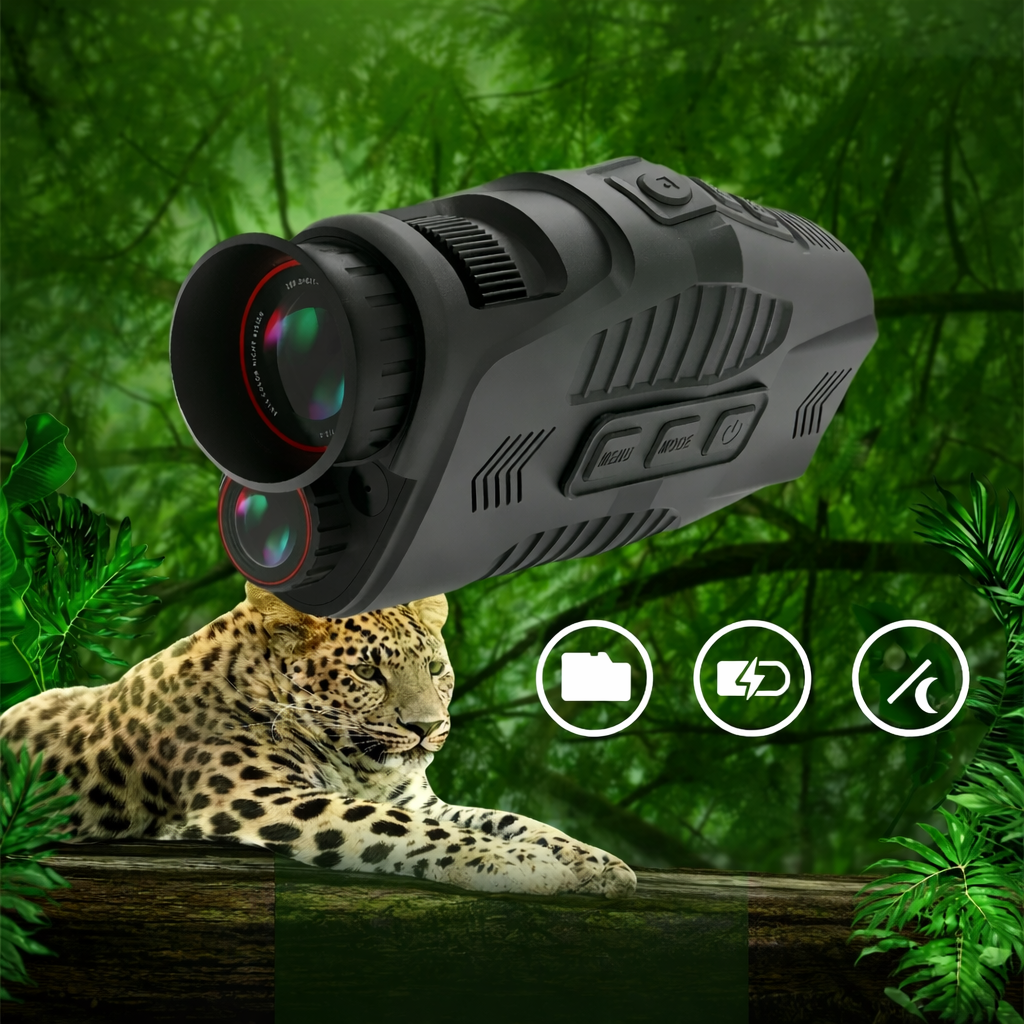 Moktan Sabai 1080P Night Vision Monocular with Infrared Zoom HD Hunting Telescope for Day/Night Use Standard