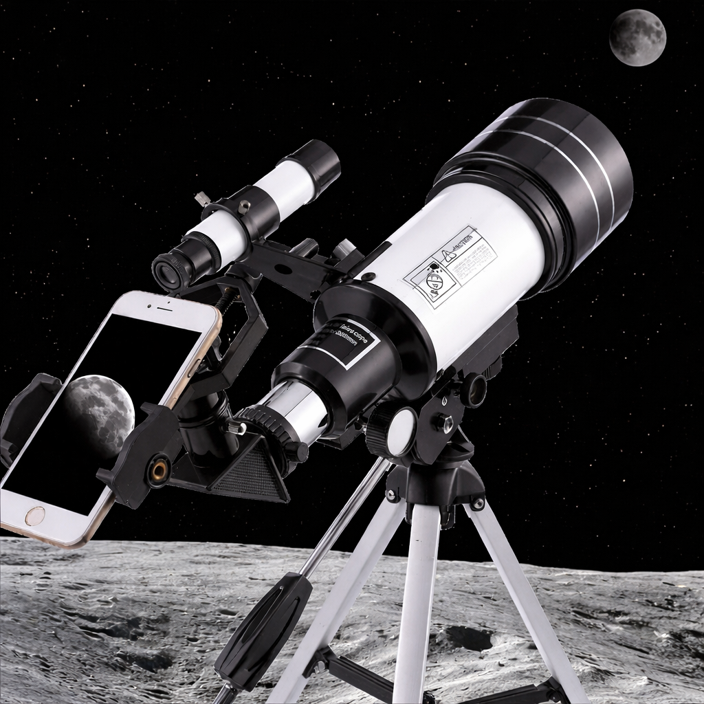 Moktan Sabai Professional Astronomical Telescope 150X Zoom F30070 HD Moon Viewing Beginner Stargazing 1.4M tripod