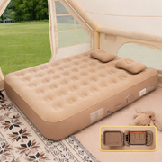 Moktan Sabai Air Mattress with Built-In Pump Self-Inflating Double Sleeping Pad for Camping Indoors