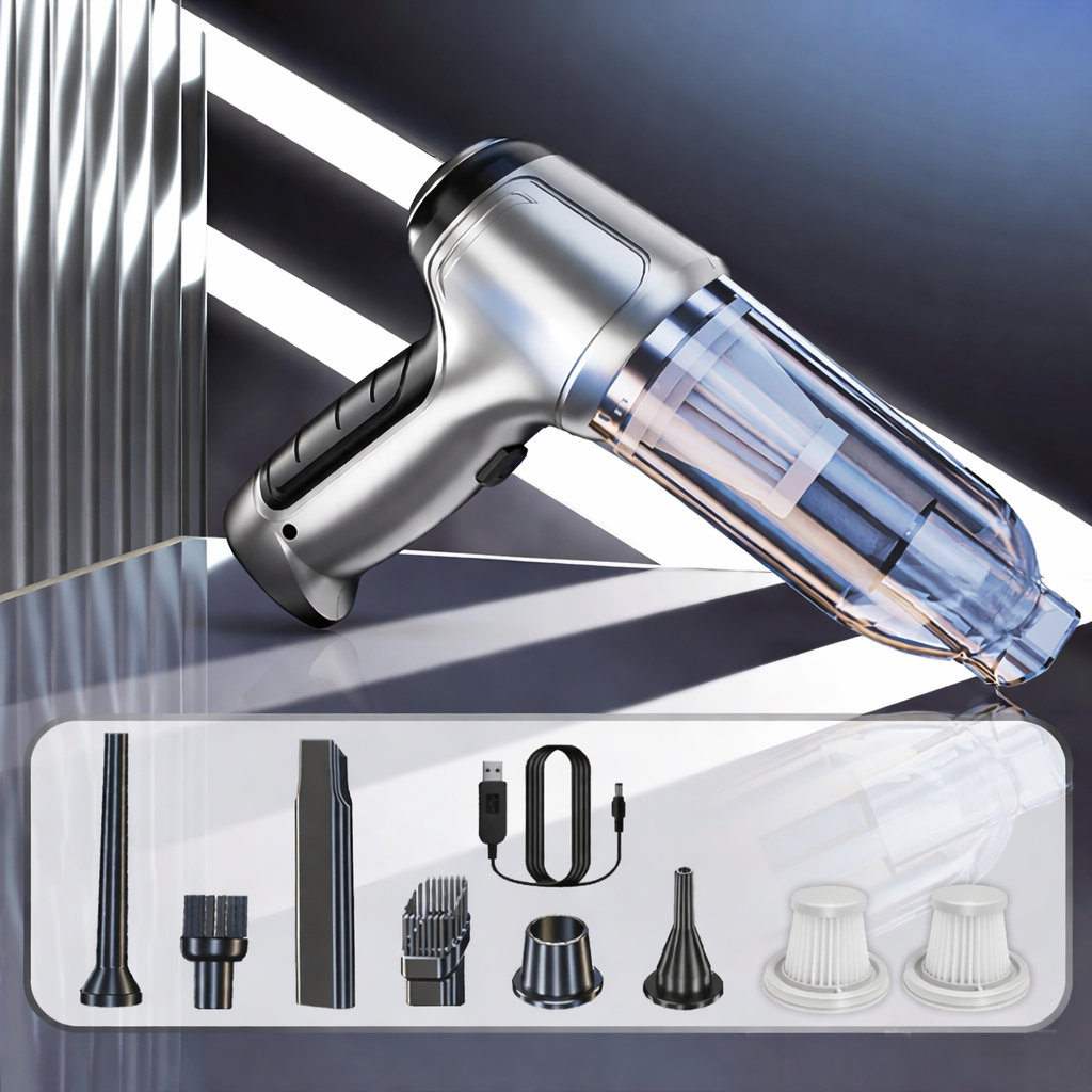 Moktan Sabai Car Handheld Vacuum Cleaner – 95000PA High Power Wireless Cordless Cleaner Updated 2Filter