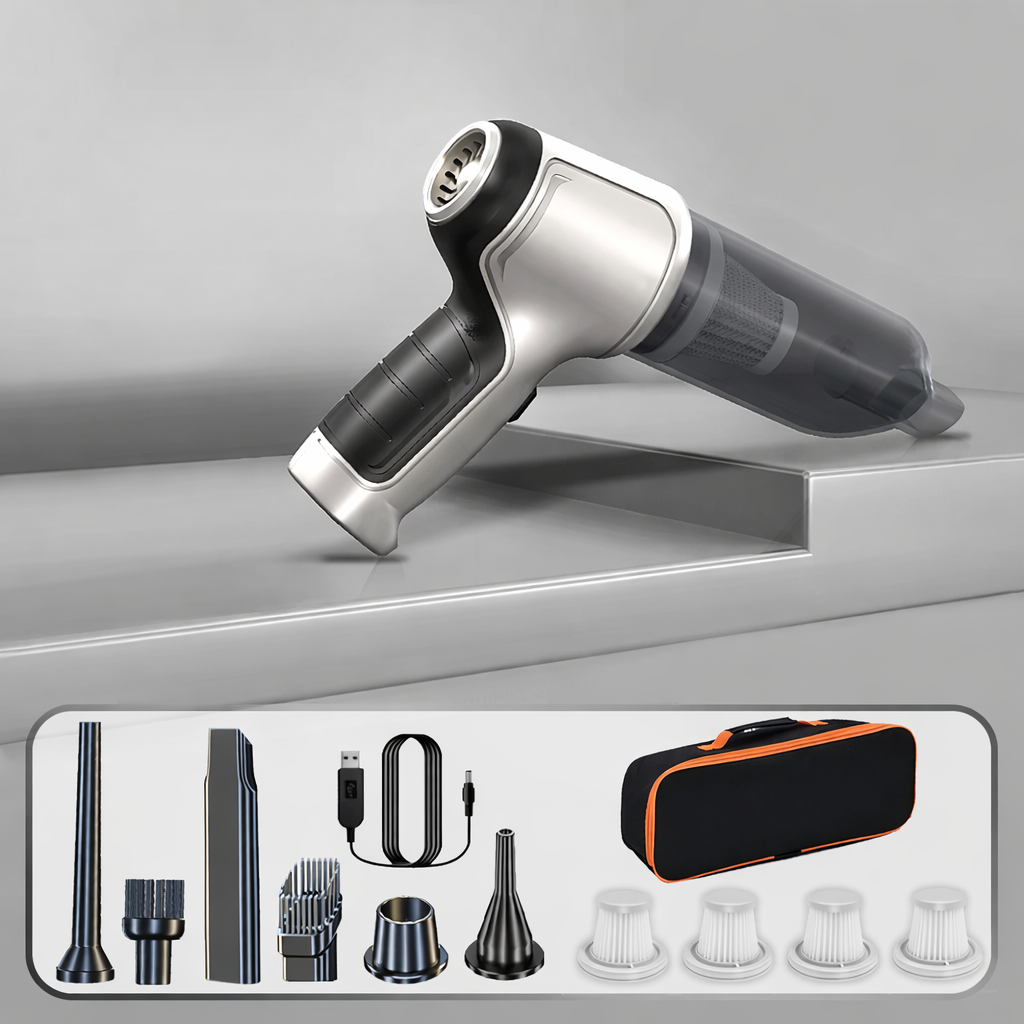 Moktan Sabai Car Handheld Vacuum Cleaner – 95000PA High Power Wireless Cordless Cleaner Basic 4Filter Bag