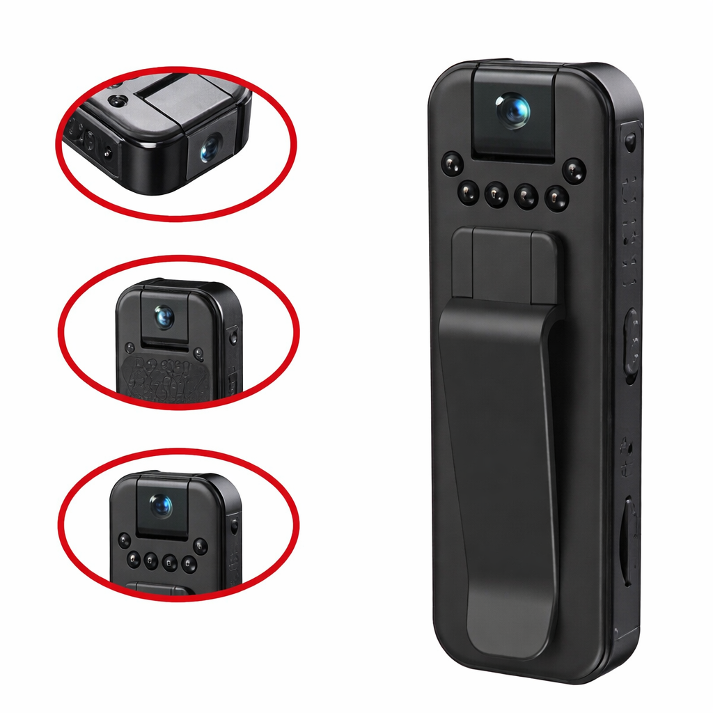 Moktan Sabai 1080P HD Mini Camera – Portable Digital Video Recorder with Night Vision & Infrared black