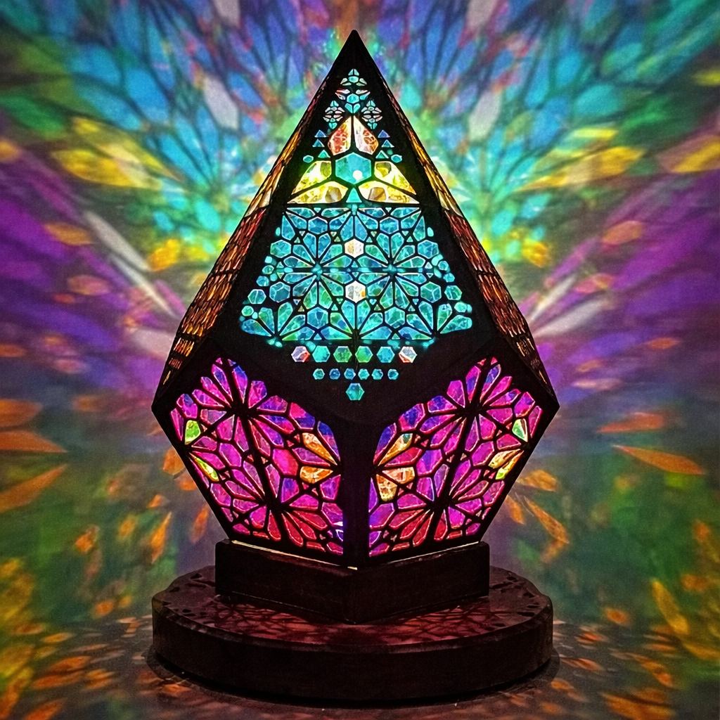 Moktan Sabai USB LED Projection Lamp Colorful 3D Table & Floor Light for Desk Night Decor RGB