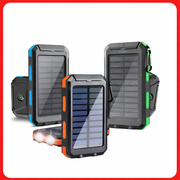 Moktan Sabai Gaiaray 30000mAh Solar Power Bank Dual USB Waterproof LED Outdoor Travel Charger