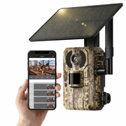 Moktan Sabai 4K Hunting Trail Camera with 4G Live View - Solar Powered, 0.2s Trigger & Auto Night Vision 4K Cellular Camera