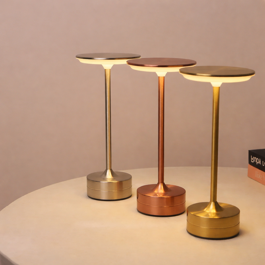 Moktan Sabai Touch Sensor LED Table Lamp USB Rechargeable Portable Night Light for Bedroom Bar