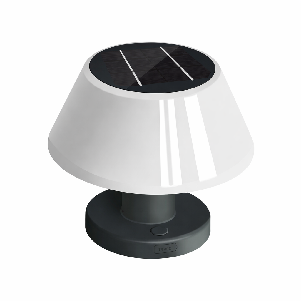 Moktan Sabai Solar LED Table Lamp Outdoor Rechargeable Cordless Desk Light for Home Décor HS-1901