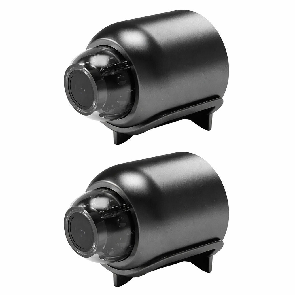 Moktan Sabai 1080P HD Mini WiFi Security Camera Indoor Baby Monitor Night Vision IP Cam Black 2PCS