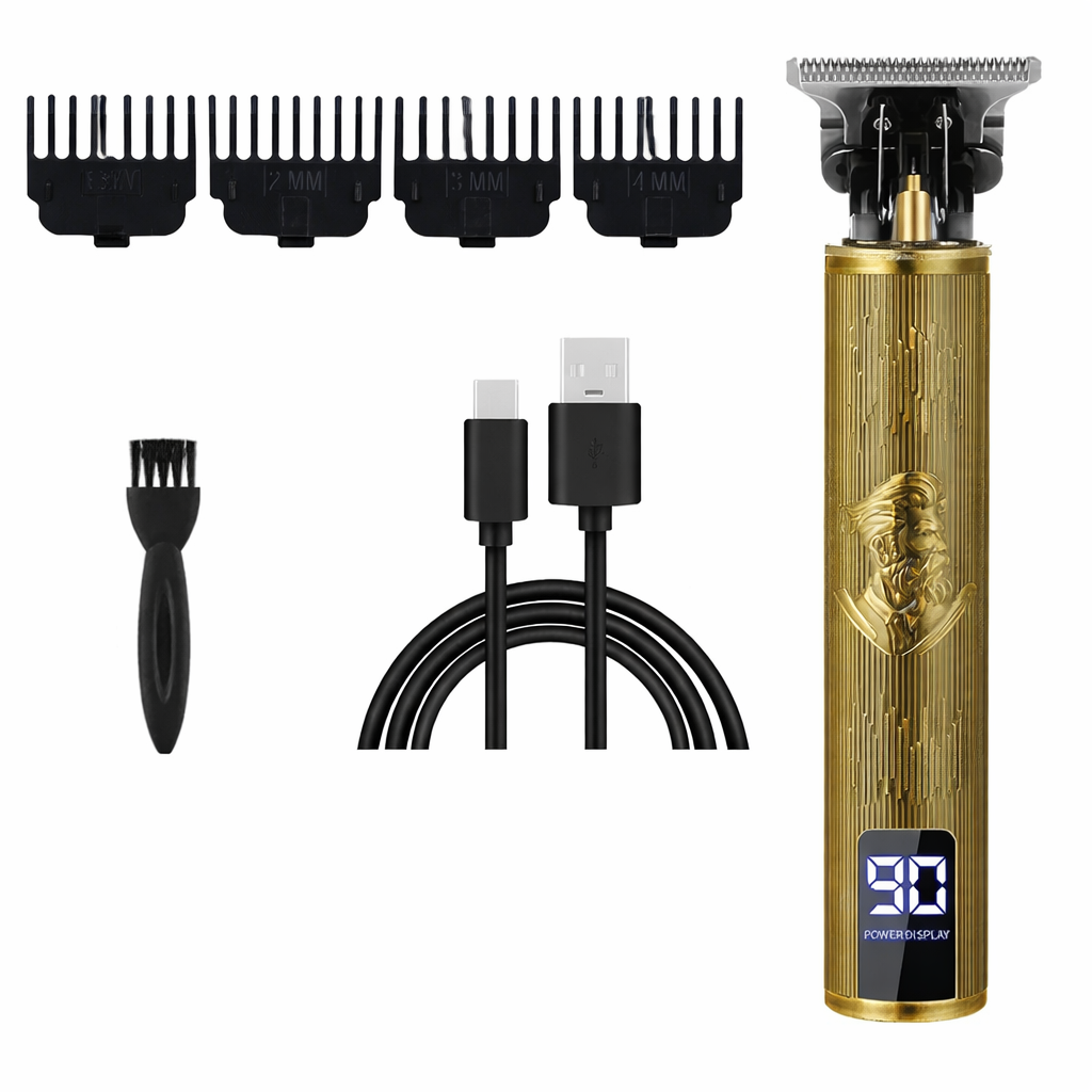 Moktan Sabai Professional Hair Clipper Beard Trimmer USB Rechargeable Barber Shaver 067-Gentleman