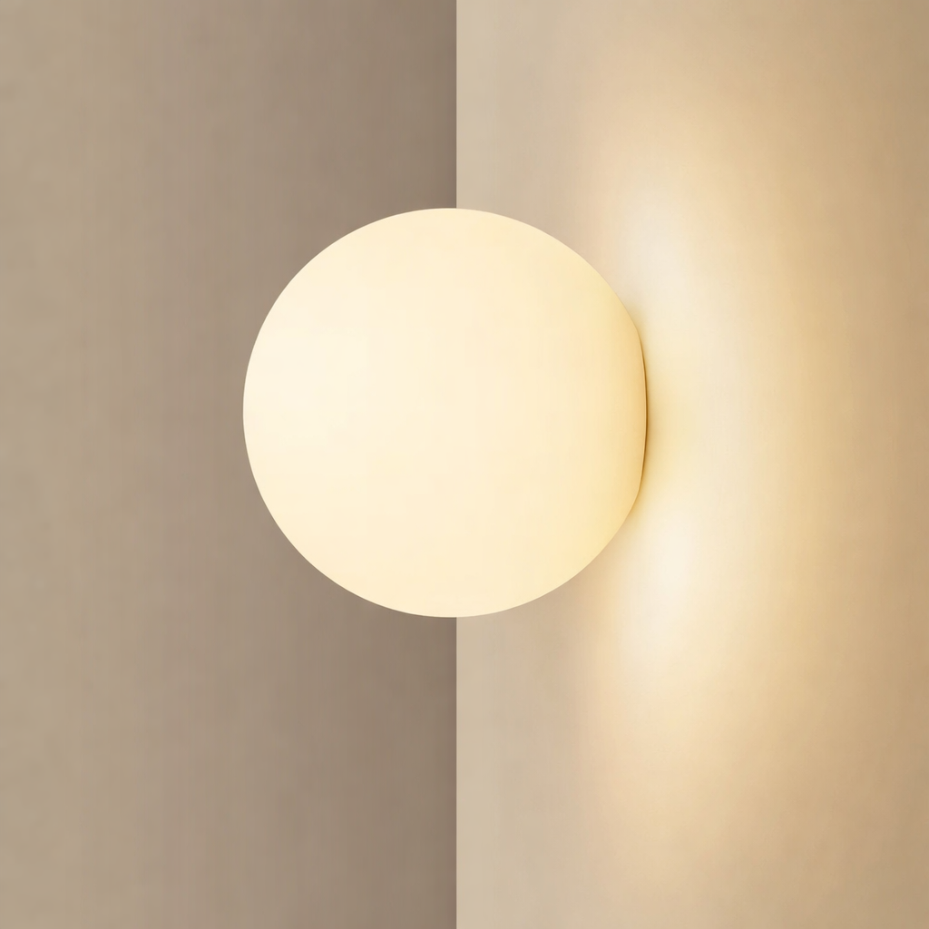 Moktan Sabai Glass Ball Wall Sconce LED Bedroom Bedside Living Room Bathroom Minimalist Light