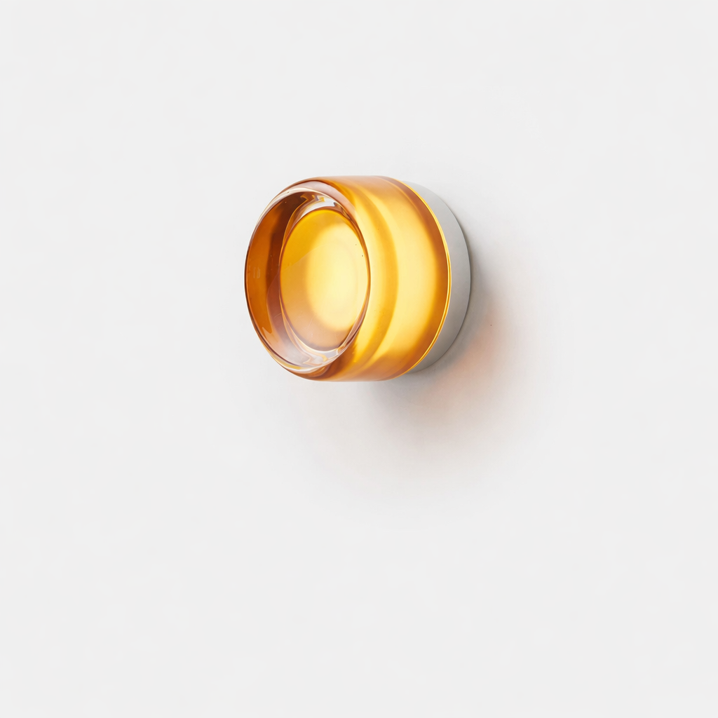 Moktan Sabai Modern LED Wall Sconce Amber Glass Living Room Bedroom Corridor Decor Light LWL140 Amber B