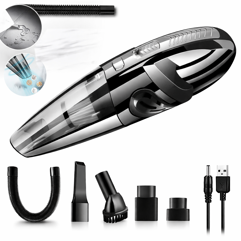 Moktan Sabai 12000Pa Cordless Handheld Vacuum Cleaner Wet Dry USB Rechargeable for Car black US United States