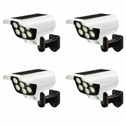 Moktan Sabai 2000LM Solar Motion Sensor Outdoor LED Security Floodlight Wireless 77LED Light 4pcs