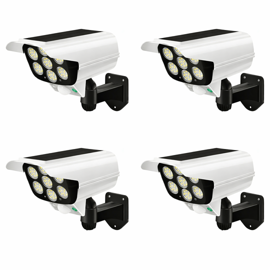 Moktan Sabai 2000LM Solar Motion Sensor Outdoor LED Security Floodlight Wireless 77LED Light 4pcs