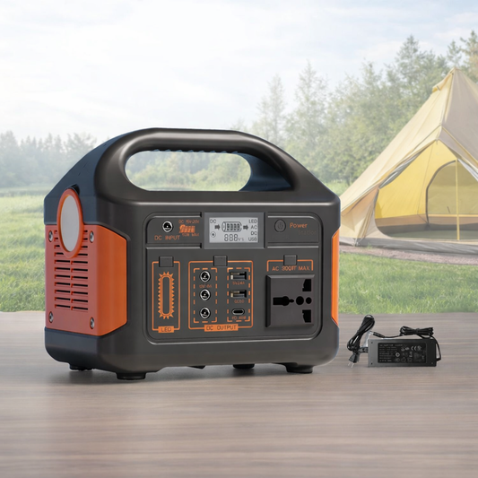 500W Portable Power Station Solar Generator LiFePO4 Battery UPS for Camping Home