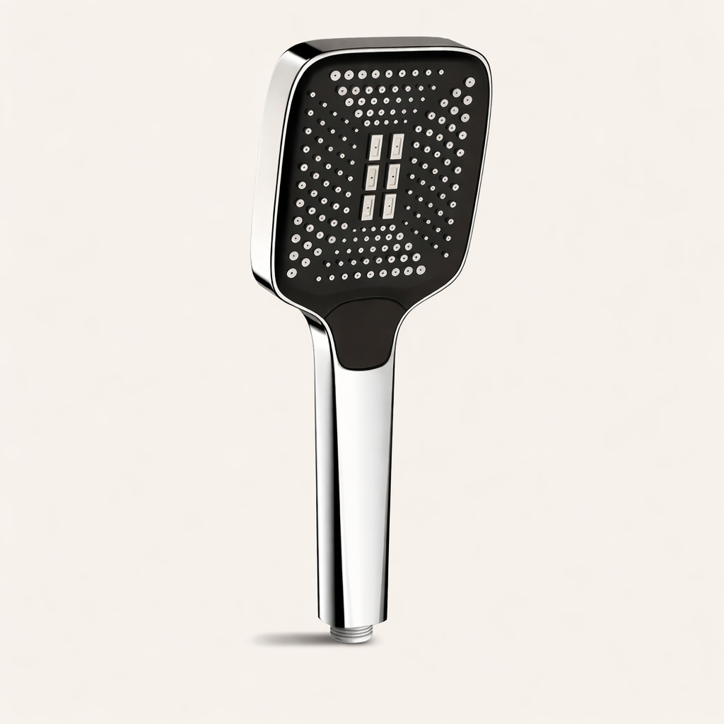 Moktan Sabai Adjustable Rainfall Shower Head 3 Mode High Pressure Water Saving Bathroom Mixer silver