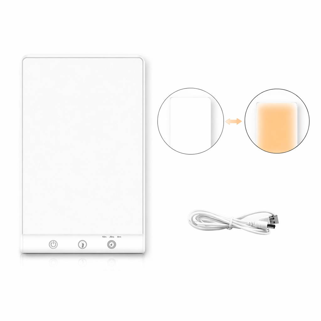 Moktan Sabai 10000 Lux SAD Light Daylight Therapy Lamp Touch Dimmable UV-Free Happy Mood Light New V2