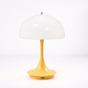 Moktan Sabai Rechargeable Dimmable LED Table Lamp Touch Control Bedside Light for Bedroom Yellow