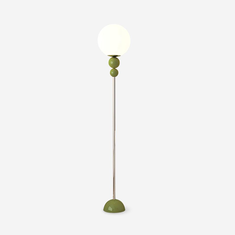 Moktan Sabai Clavel Modern Floor Lamp – Metal & Glass Elegant Standing Light