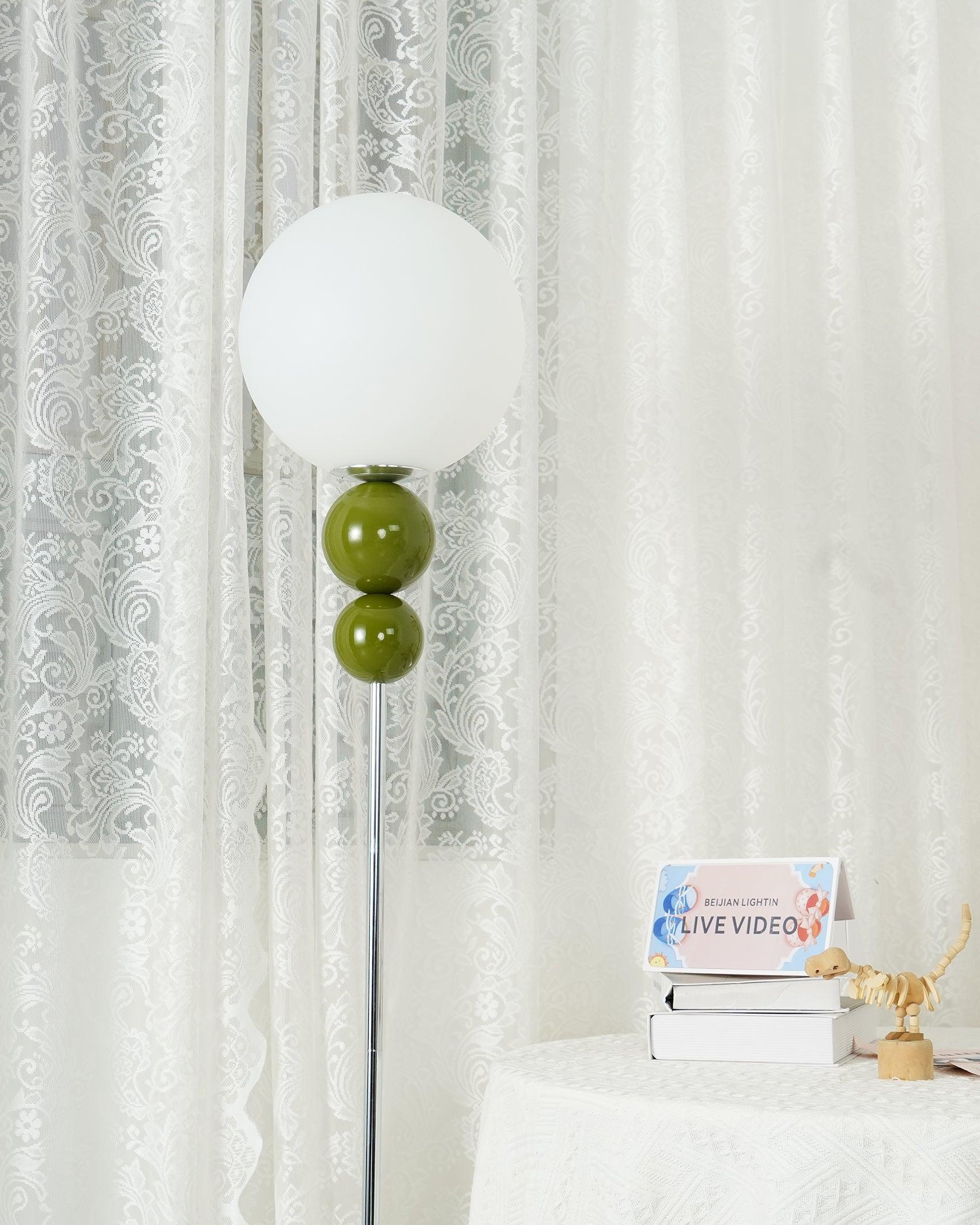 Moktan Sabai Clavel Modern Floor Lamp – Metal & Glass Elegant Standing Light