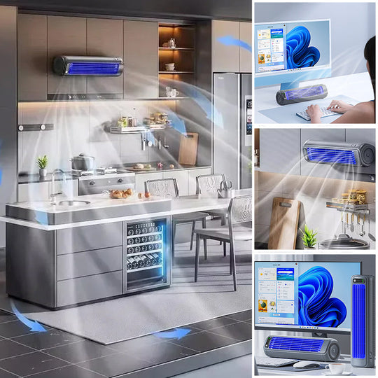 Moktan Sabai Portable Air Conditioner Fan Rechargeable Wall Mount Cooling Fan 2000mAh