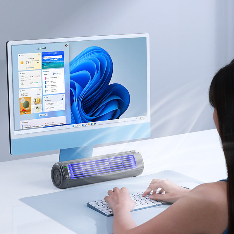 Moktan Sabai Portable Air Conditioner Fan Rechargeable Wall Mount Cooling Fan 2000mAh