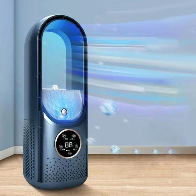 Moktan Sabai Portable Bladeless Air Cooler USB Mini Air Conditioner Fan with Timer