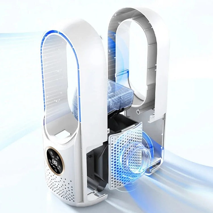 Moktan Sabai Portable Bladeless Air Cooler USB Mini Air Conditioner Fan with Timer