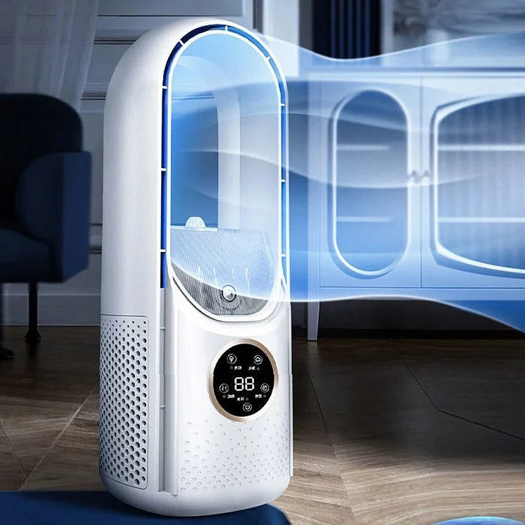 Moktan Sabai Portable Bladeless Air Cooler USB Mini Air Conditioner Fan with Timer