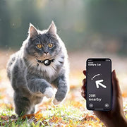 Moktan Sabai Reflective Cat Collar with GPS Tracker Holder Breakaway Safety Collar