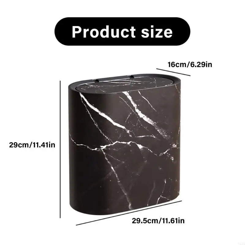 Moktan Sabai Small Trash Can with Lid | Odor Blocking Bathroom Bin
