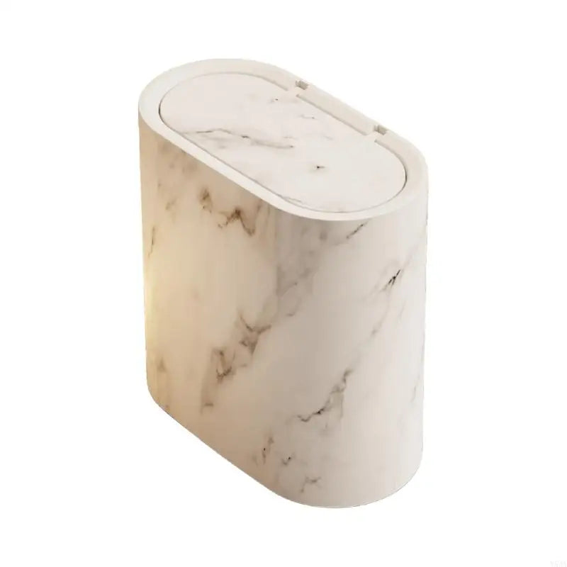 Moktan Sabai Small Trash Can with Lid | Odor Blocking Bathroom Bin Black
