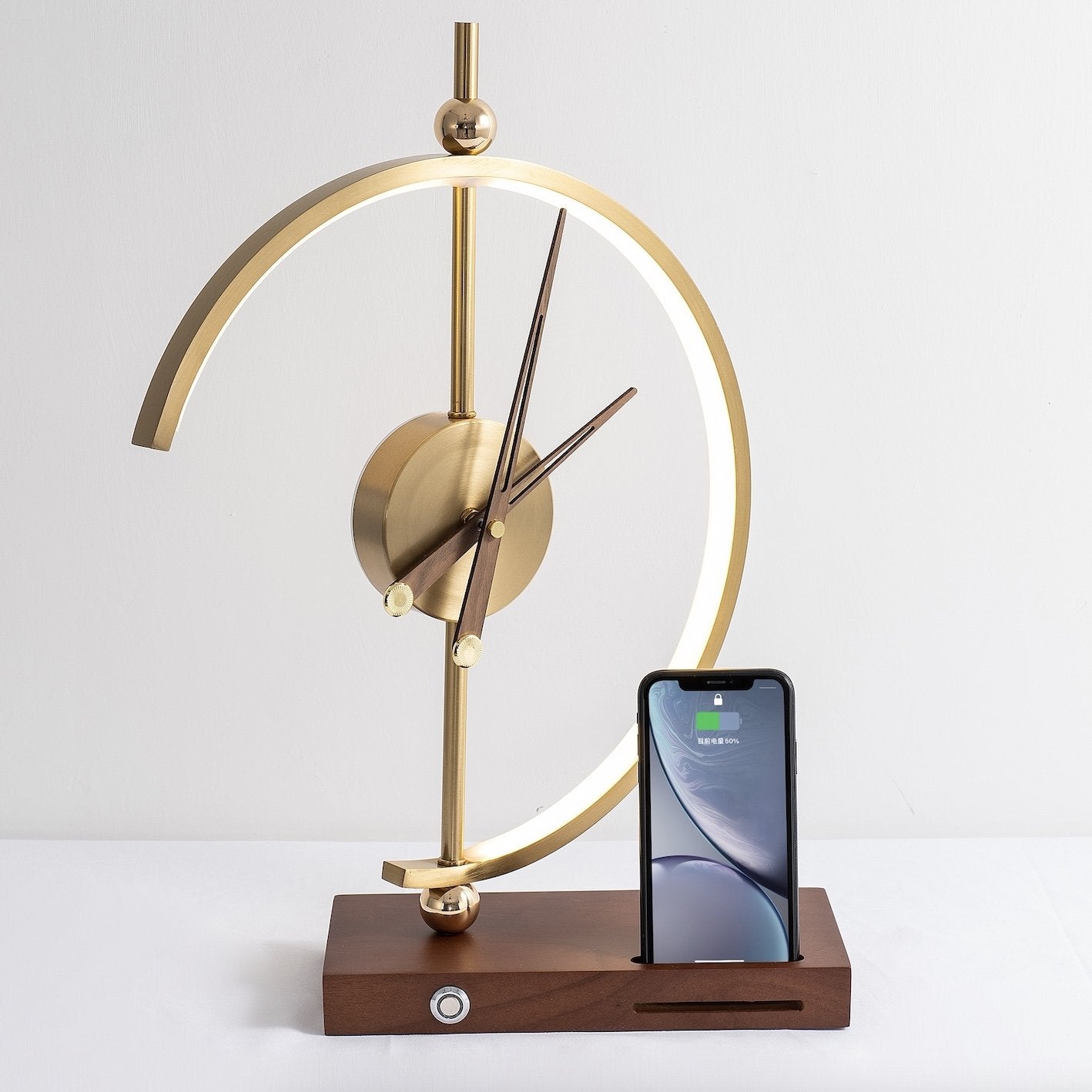Moktan Sabai NagoyaLight LED Table Lamp – Wireless Charging Clock Dimmable Desk Lamp