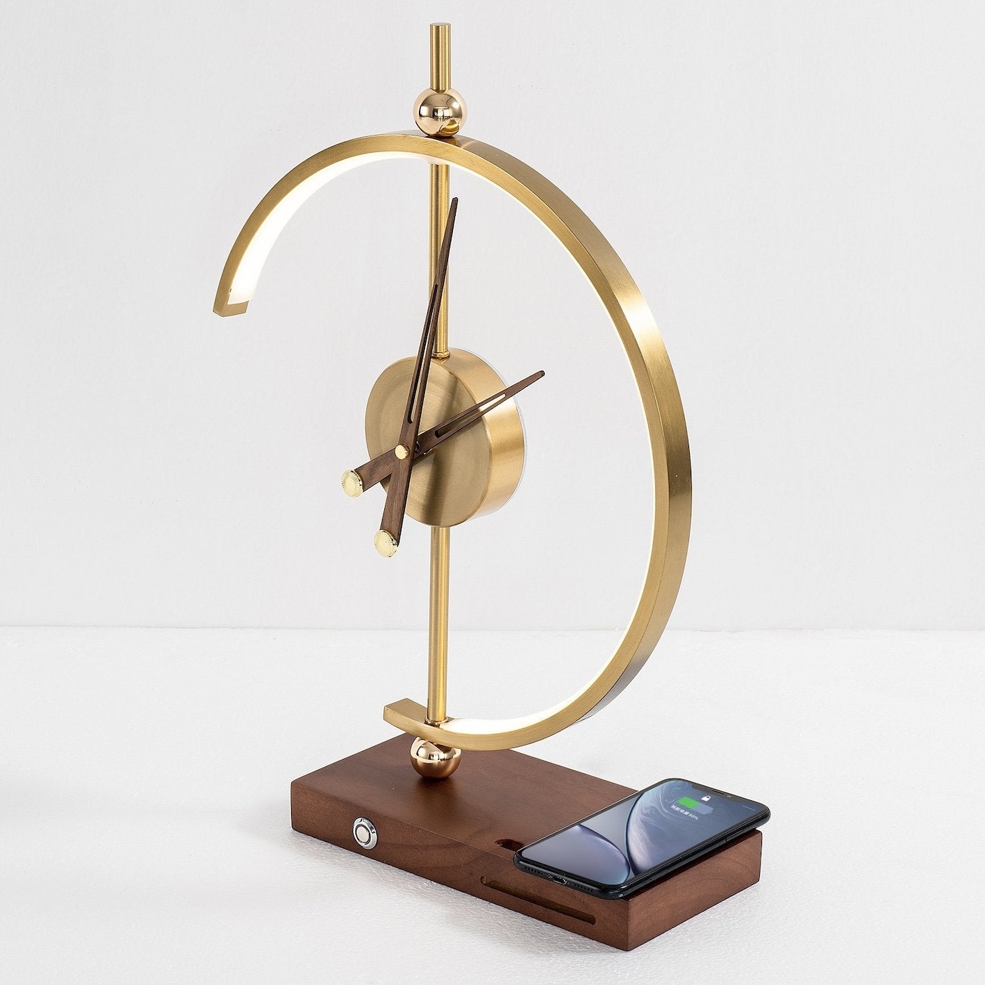 Moktan Sabai NagoyaLight LED Table Lamp – Wireless Charging Clock Dimmable Desk Lamp