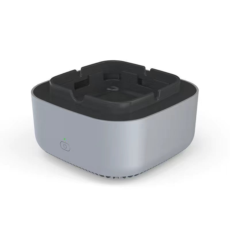 Moktan Sabai Smokeless Ashtray Air Purifier Smoke Filter Ashtray with Odor Removal Square (gray)