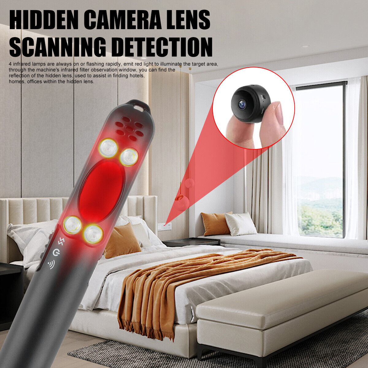 Moktan Sabai Hidden Camera Detector RF Signal Bug GPS Tracker Finder Device