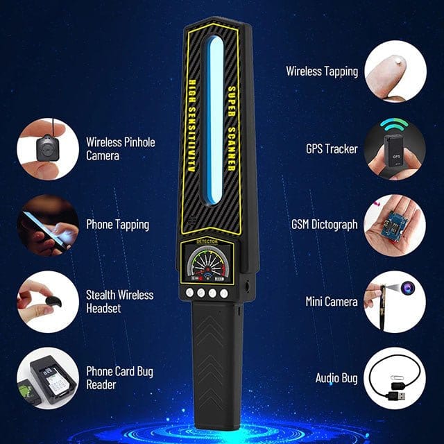 Moktan Sabai Privacy Guardian | GPS Tracker Detector with Adjustable Sensitivity | Compact Device for Enhanced Personal Security