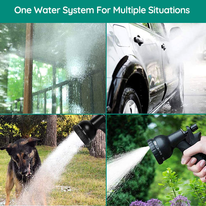 Moktan Sabai Expandable Garden Hose Flexible Water Hose with 8 Spray Nozzle Lightweight