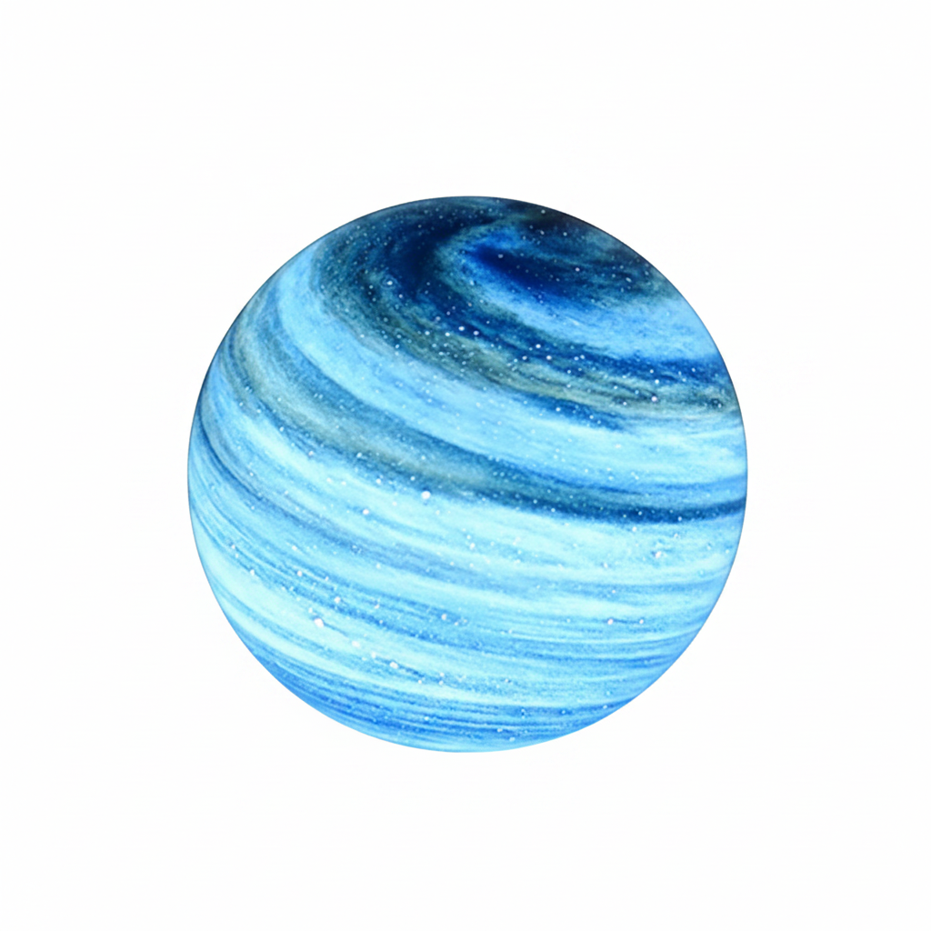 Moktan Sabai Glass Moon Lamp | 16 Color LED Night Light Blue