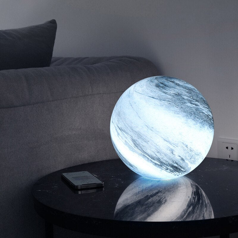 Moktan Sabai Glass Moon Lamp | 16 Color LED Night Light