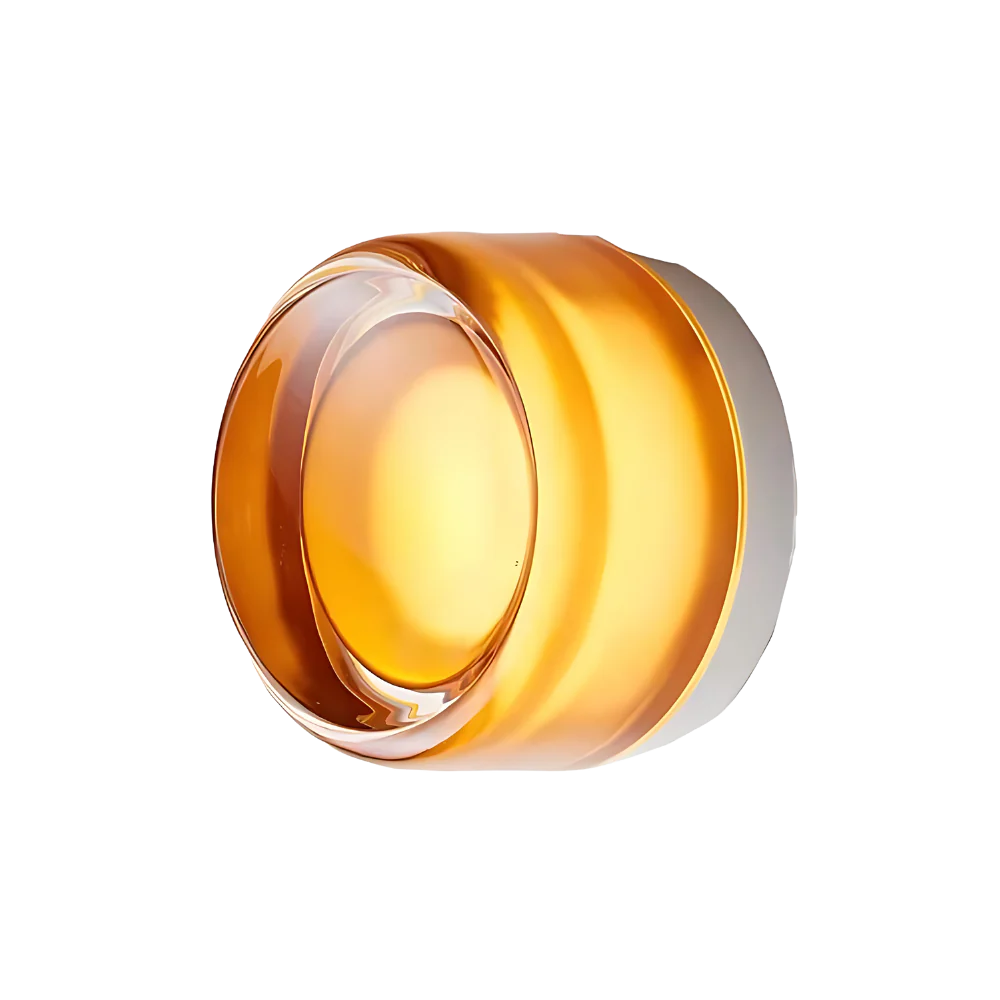 Moktan Sabai Nordic Acrylic Dimple LED Wall Sconce 1-Light 3-Color Adjustable Golden Amber