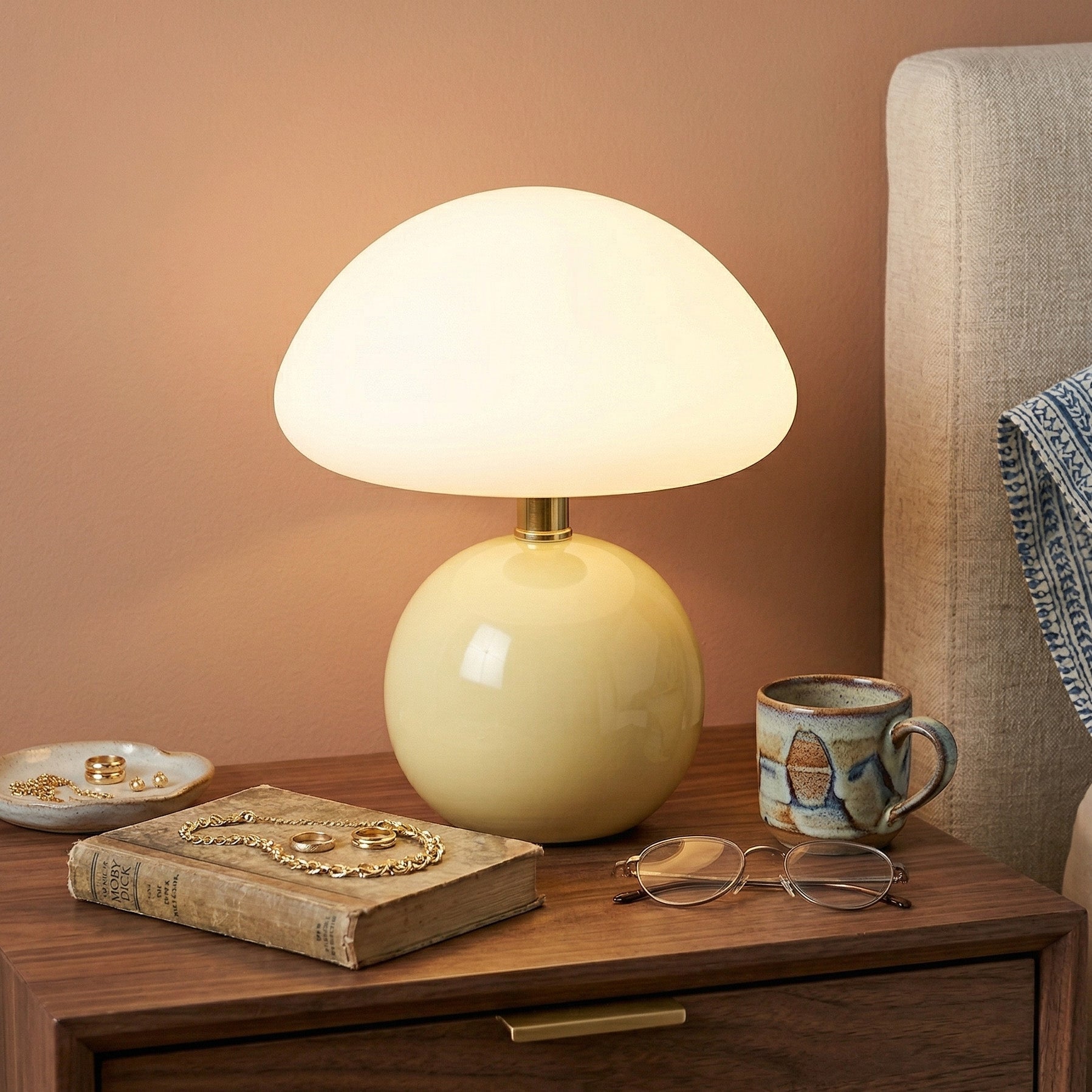 Moktan Sabai USB Mushroom Lamp | Ambient Night Light Green