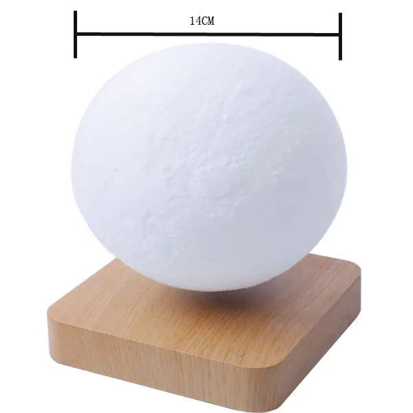 Moktan Sabai 3D Floating Moon Lamp Magnetic Levitating LED Night Light Rotating Desk Decor