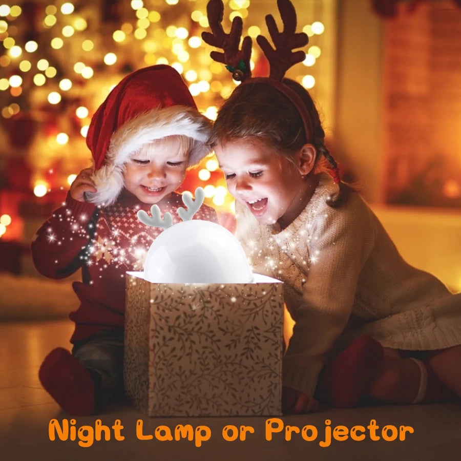 Moktan Sabai Deer Music Projector Night Light Starry Sky Rotating Lamp Bluetooth Speaker