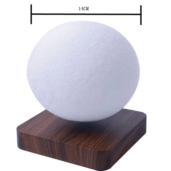Moktan Sabai 3D Floating Moon Lamp Magnetic Levitating LED Night Light Rotating Desk Decor